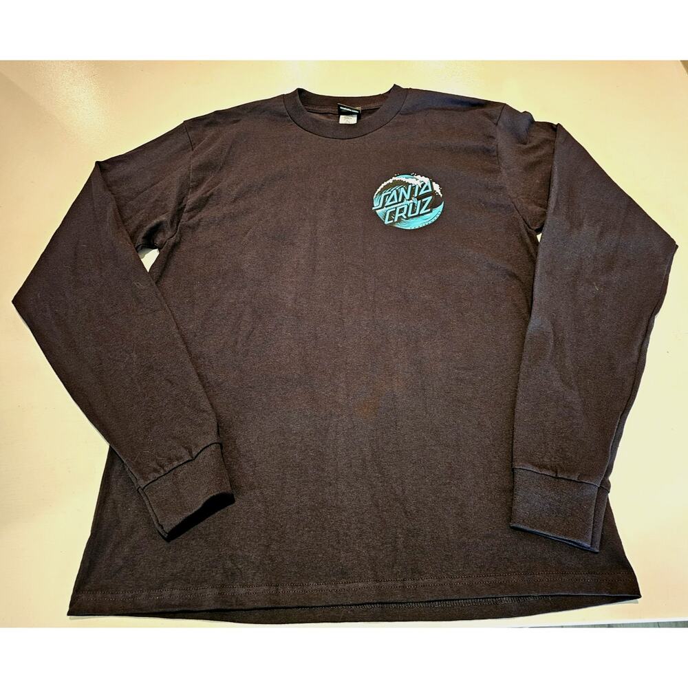 Santa Cruz Skateboards-Black, Long Sleeve graphic Tshirt-Men’s M